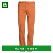 舒适时尚 1h可退 休闲长裤 brown棕色 香港直邮Incotex 男士