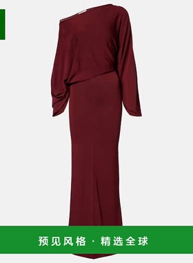 1h可退 香港直邮AYA MUSE 女士 单肩长款连衣裙 red红色 舒适时尚