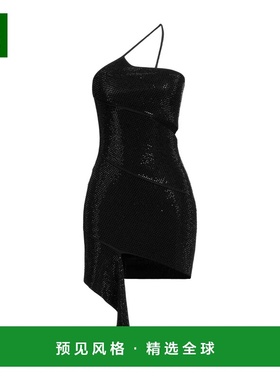 1h可退 香港直邮ANDREĀDAMO 女士 单肩连衣裙 black黑色 舒适时尚