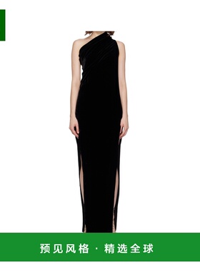 香港直邮RICK OWENS 女士连衣裙 RP02E4509V09 AW2025 黑色 单肩