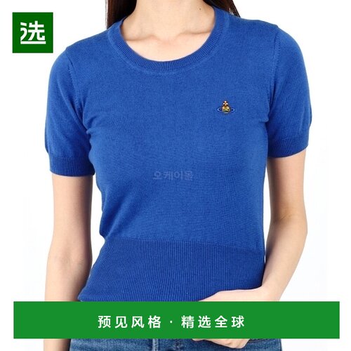 韩国直邮Vivienne Westwood 2023秋季短袖圆领棉混纺针织衫 男女