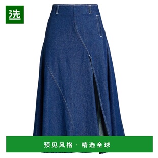 1h可退 香港直邮Gimaguas 女士 牛仔半身裙 blue蓝色 舒适时尚