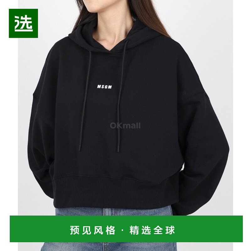 韩国直邮MSGM 2000MDM509 引擎盖拉链衫 男士女士通用 短款设计 2