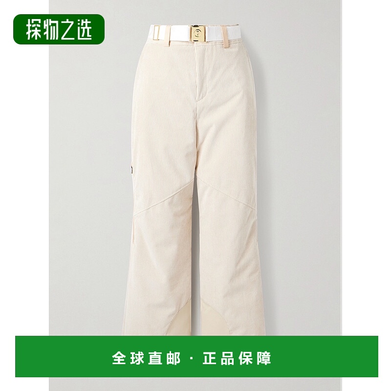 香港直邮bogner 博格纳 女士 corduroy, 束带拼接斜纹布帆布滑雪