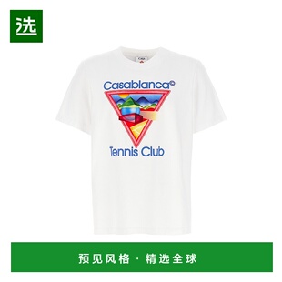 香港直邮Casablanca 男士 'Tennis Club Icon' T恤 MPF25JTS00101