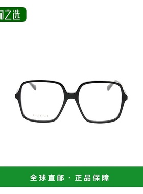 1h可退 香港直邮Gucci 古驰 女士 全框平光镜 GG1003O black黑色