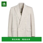 香港直邮Circolo 舒适时尚 1901 西装 1h可退 grey灰色 男士 外套