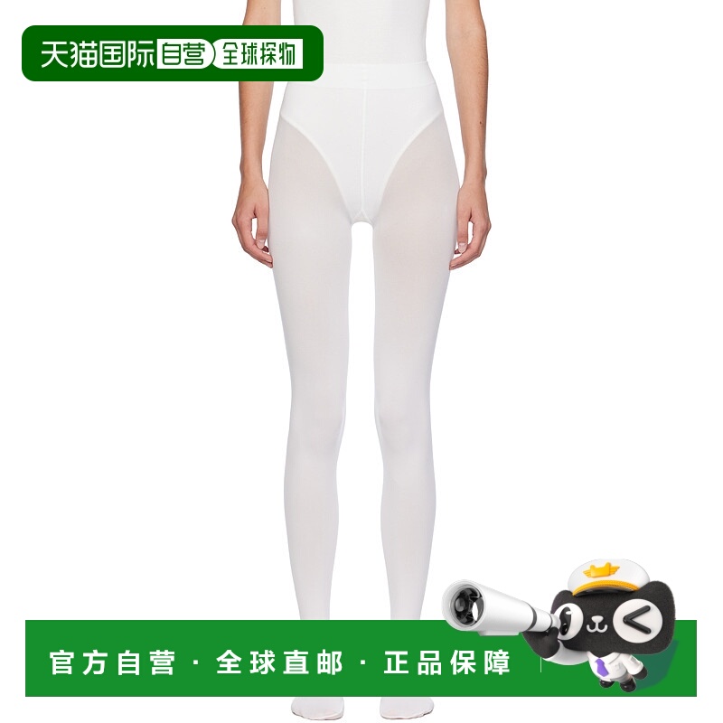 1h可退 香港直邮Alaïa 女士 白色连裤袜 AA9A55553M785 white白色