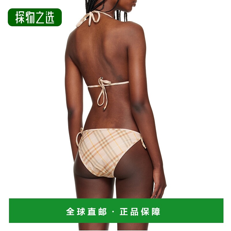 香港直邮Burberry 格纹比基尼上衣 81085931