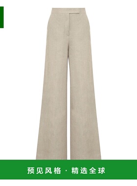 1h可退 香港直邮MaxMara 麦斯玛拉 女士 SEQUOIA 亚麻阔腿裤 SEQU