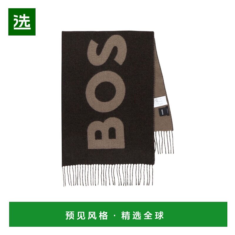 香港直邮BOSS HUGO BOSS 男士围巾  50527099346 AW2025棕色配饰