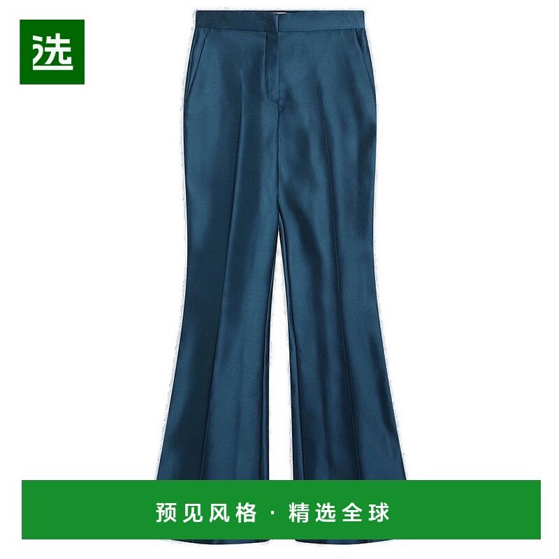 1h可退 香港直邮Fendi 芬迪 女士 高腰喇叭緞面長褲 FR6648A9DG