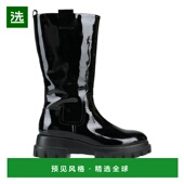 厚底靴 女鞋 靴 1h可退 时装 AGL 圆头 真皮 美国直邮 方跟 橡