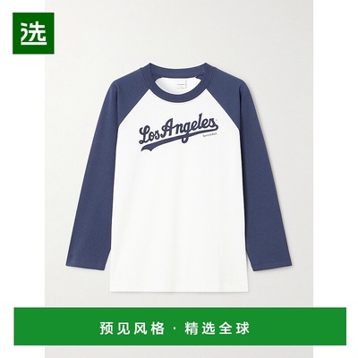 1h可退 香港直邮SPORTY & RICH 女士 + LA Dodgers 印花棉针织T恤