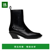 女士靴子 香港直邮AMINA MUADDI CHIARACHELSEABOOT40LEATHERBLAC