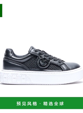 香港直邮PINKO 女士运动鞋 SS0181P132Z99 SS2026 黑色 系带低帮