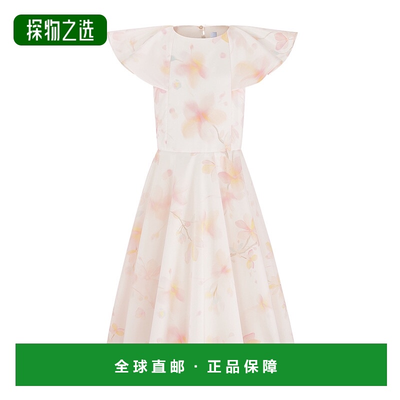 香港直邮Dior 荷叶边连衣裙 5SBH11DRS1