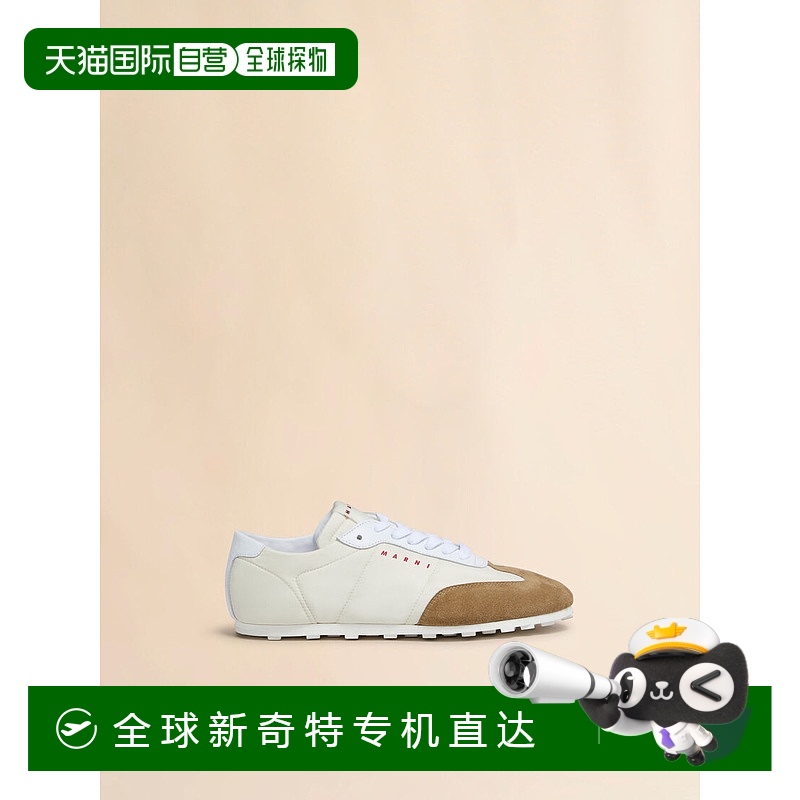 欧洲直邮MARNI 白色尼龙 Softy Soccer 运动鞋