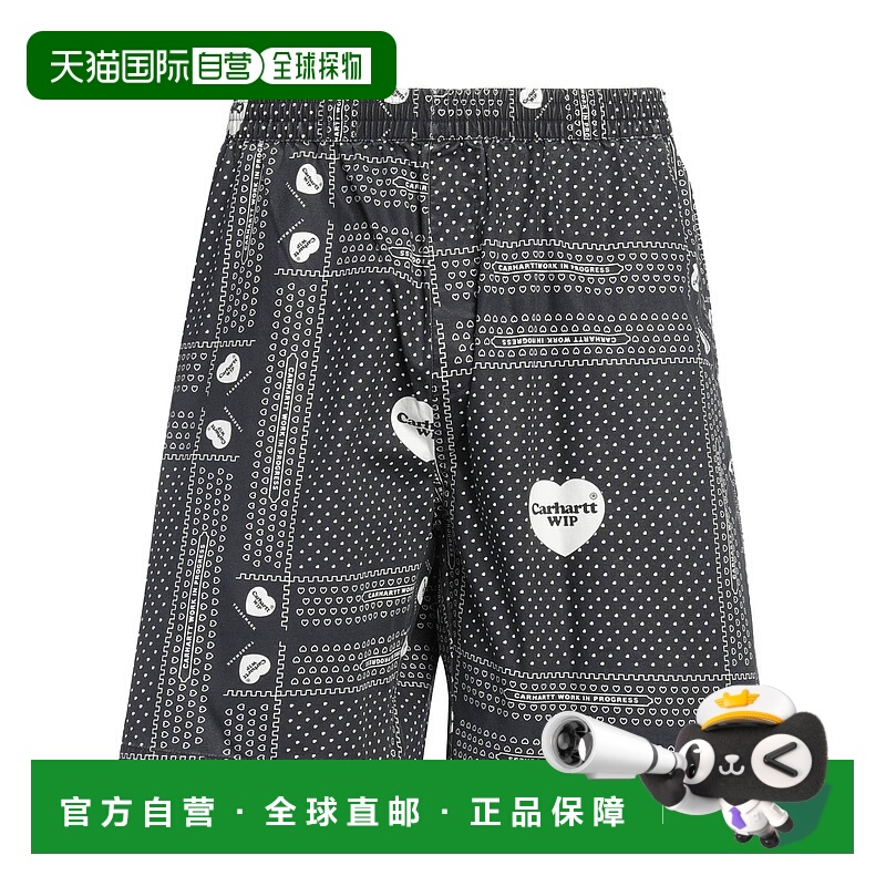 1h可退 香港直邮Carhartt 卡哈特 男士 短裤 black黑色 舒适时尚