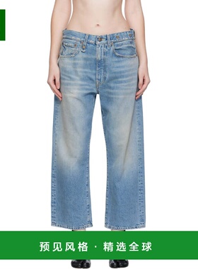 1h可退 香港直邮R13 女士 蓝色 X-BF 牛仔裤 R13WD211D343B