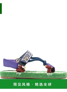 1h可退 香港直邮Valentino 华伦天奴 女士 POWELL 刺绣布织湖蓝色