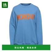 美国直邮 100 ALBERTA 1h可退 FERRETTI 女士卫衣 纯棉 圆领长