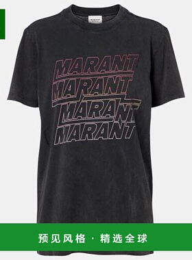 1h可退 香港直邮ISABEL MARANT 女士 Zoeline 印花棉质针织T恤