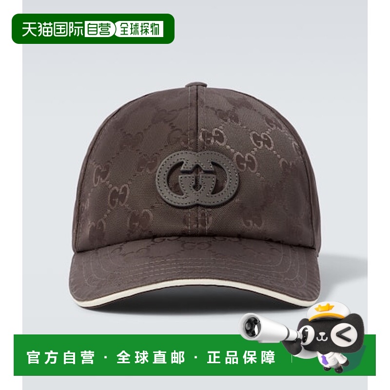 1h可退 香港直邮Gucci 古驰 男士 双G扣棒球帽 grey灰色 舒适时尚
