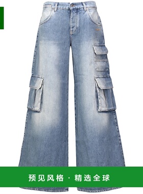 欧洲直邮OFF-WHITE 女士牛仔裤OWYB019F24DEN0024000直筒裤