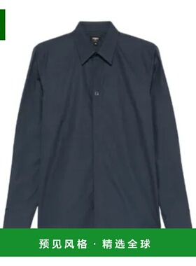 香港直邮FENDI 男士衬衫 FS0585AVDLF0QA2 SS2026 蓝色 长袖衬衫
