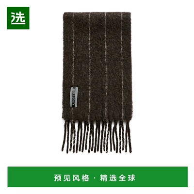 香港直邮Our Legacy 流苏围巾 A4258EBR羊毛条纹针织
