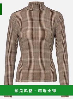 1h可退 香港直邮VERONICA BEARD 女士 Nate 千鸟格针织上衣