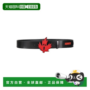 香港直邮Dsquared2 black黑色 二次方 皮带腰带 舒适 男士 1h可退