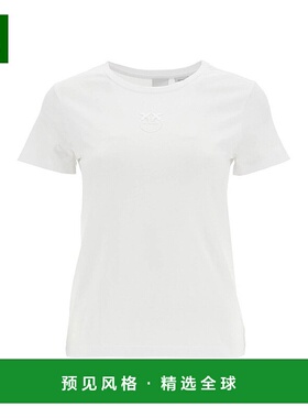 1h可退 香港直邮Pinko 品高 女士 短袖T恤 100355A2HN white白色