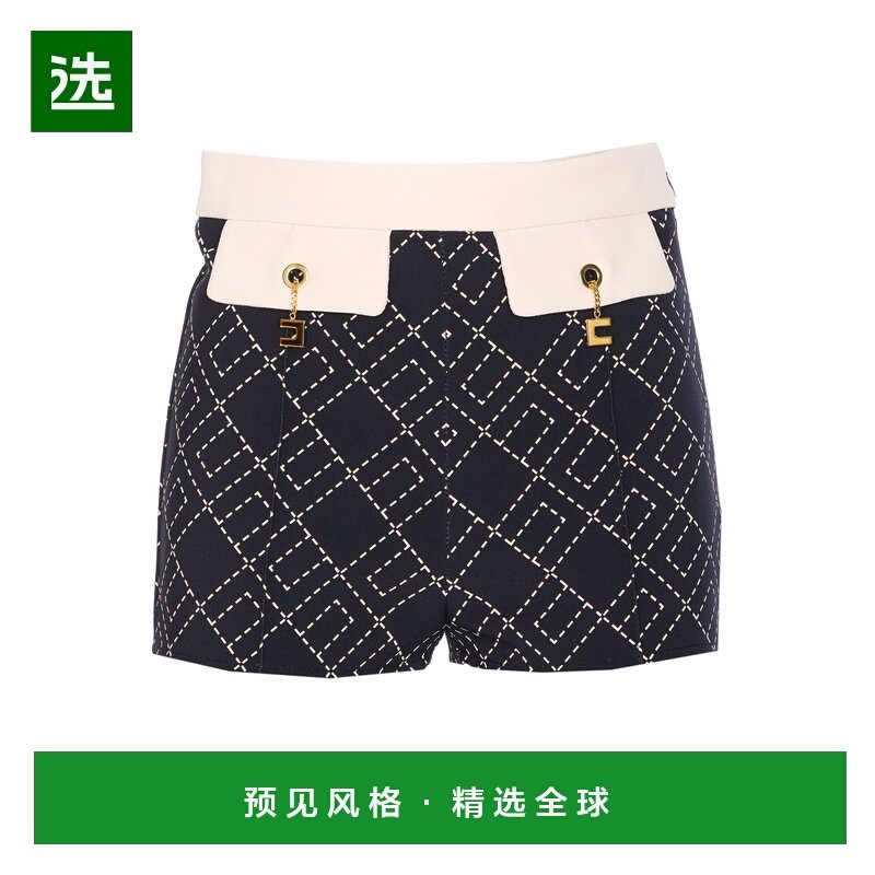 香港直邮ELISABETTA FRANCHI 女士短裤 SHS0156E2EF3 AW2025,女装/女士精品,休闲裤,淘宝优惠券,粉丝福利购,淘宝优惠卷
