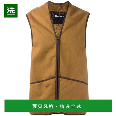 香港直邮Barbour 男士马甲 MLI0004MLI1BR31 AW2025 驼色 拉链背