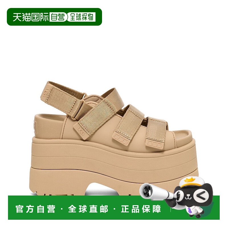 1h可退 香港直邮Ugg 女士 厚底高跟凉鞋 1167431 beige米色 舒适