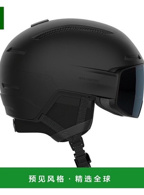 欧洲直邮Salomon萨洛蒙 DRIVER男女通用黑色塑料滑雪头盔新款
