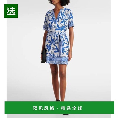 1h可退 香港直邮Velvet 女士 Vanessa 印花衬衫式连衣裙