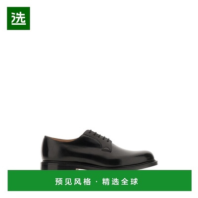 1h可退 香港直邮church s 男士 Shannon 黑色皮质绑带鞋 EEB0019X