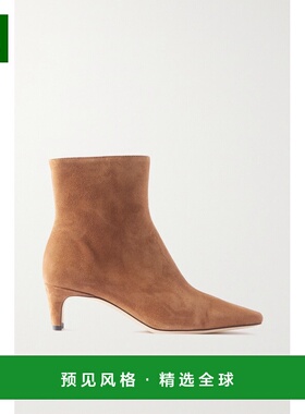 1小时内可退 香港直邮Staud 女士 Wally 皮革踝靴 071171BLK34117