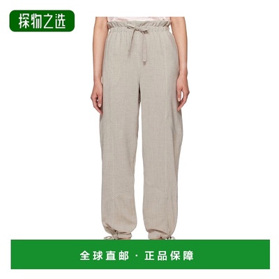 香港直邮Ganni Elasticated Waist 抽绳阔腿裤休闲裤卫裤 F9217