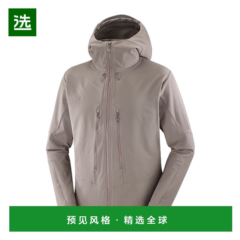 香港直邮Salomon S/Lab OUTPEAK SOFTSHEL 防风夹克连帽衫 LC2481