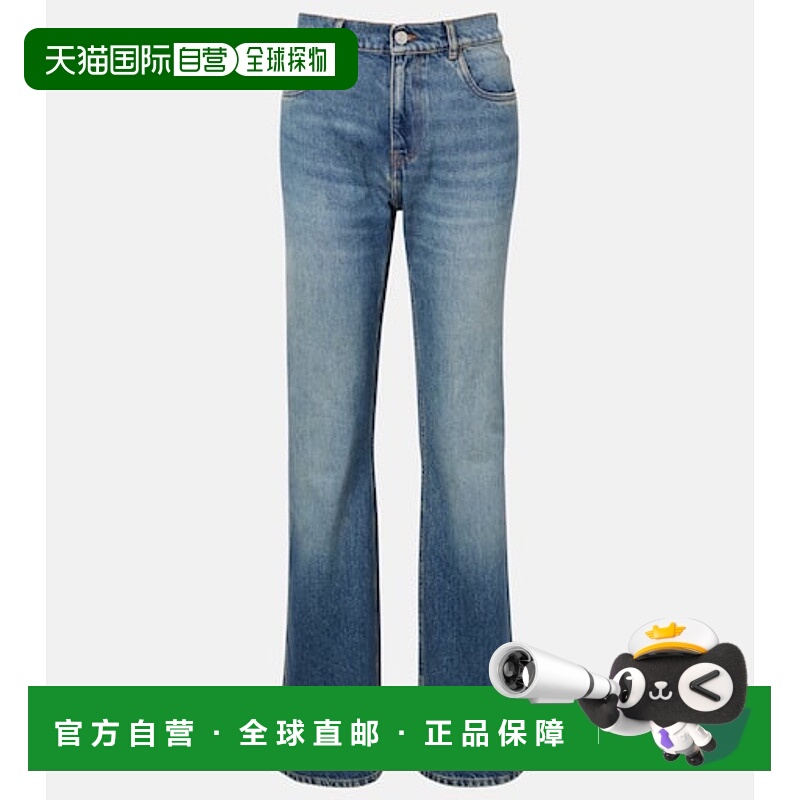 1h可退 香港直邮Coperni 女士 中腰直筒牛仔裤 blue蓝色 舒适时尚