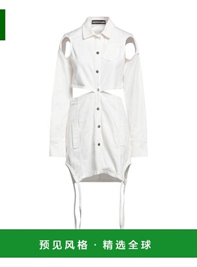 1h可退 香港直邮ANDREĀDAMO 女士 牛仔连衣裙 white白色 舒适时尚