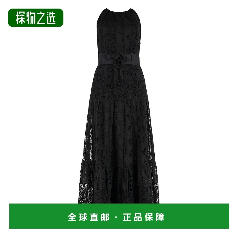 1h可退 香港直邮Pinko 品高 女士 LA CURA 马德拉刺绣连衣裙 1048