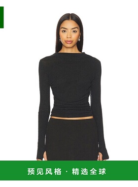 1h可退 香港直邮enza costa 女士 扭纹上衣 CJ3847 blue蓝色 舒适