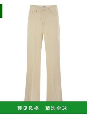 香港直邮DONDUP 女士休闲裤 DP619IF0041DXXX004 SS2025 白色