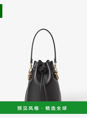 1h可退 欧洲直邮FENDI (2025) Mon Tresor-Mini黑色皮包斜挎包