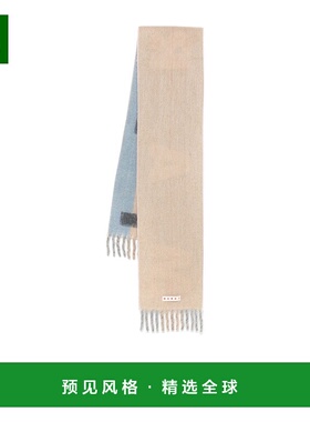 香港直邮Marni logo条纹围巾 SCMC0128Y0UAW041时尚高级感 正品